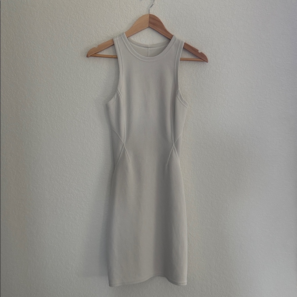Lululemon Ribbed Softstreme Slim-Fit Tank Dress Size 4 - Picture 3 of 11